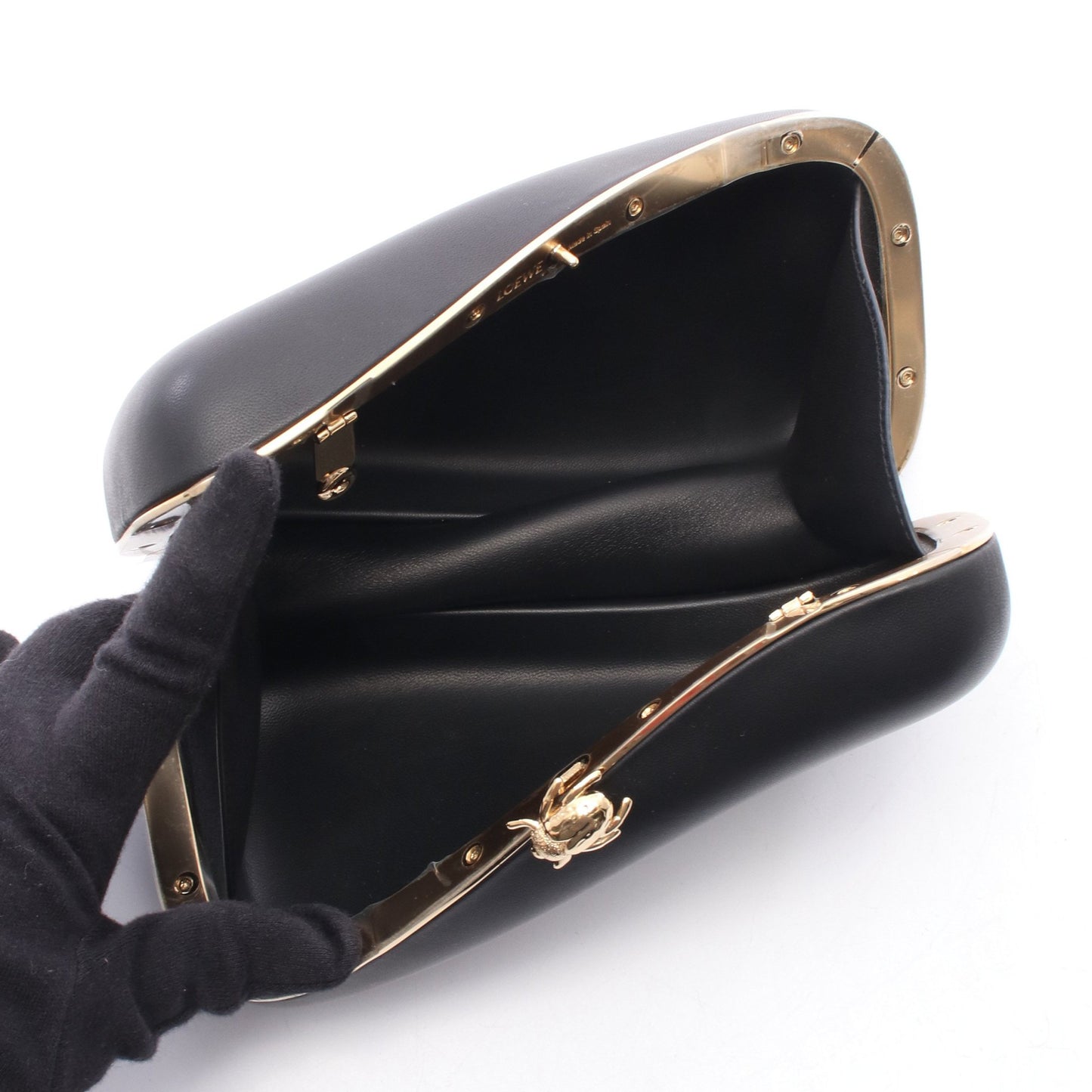 ツイステッド ミノディエール ショルダーバッグ レザー ブラック ロエベ バッグ LOEWE