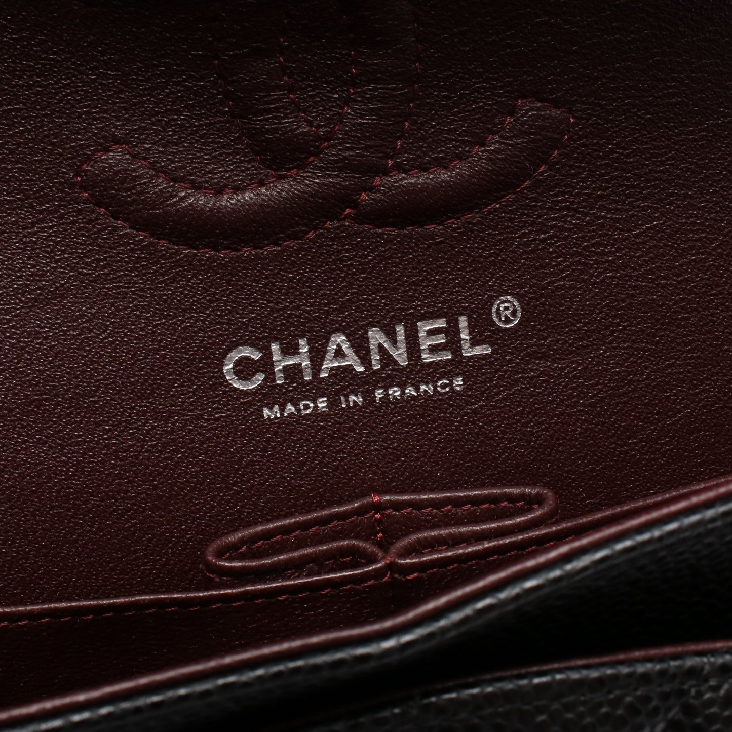 マトラッセ Wフラップ Wチェーンショルダーバッグ キャビアスキン ブラック シルバー金具 シャネル バッグ CHANEL