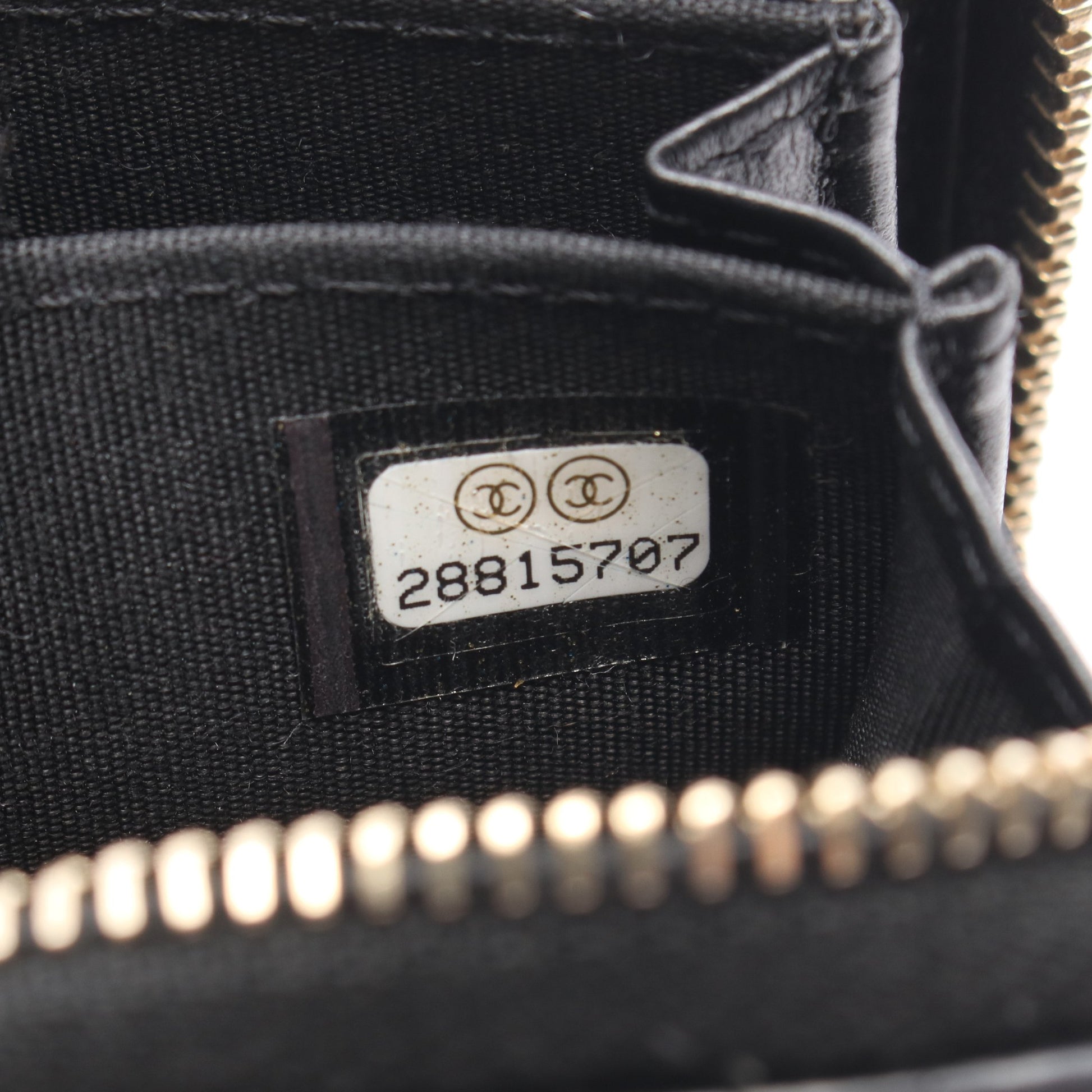 CCフィリグリー マトラッセ コインケース キャビアスキン ブラック ゴールド金具 シャネル 財布・小物 CHANEL