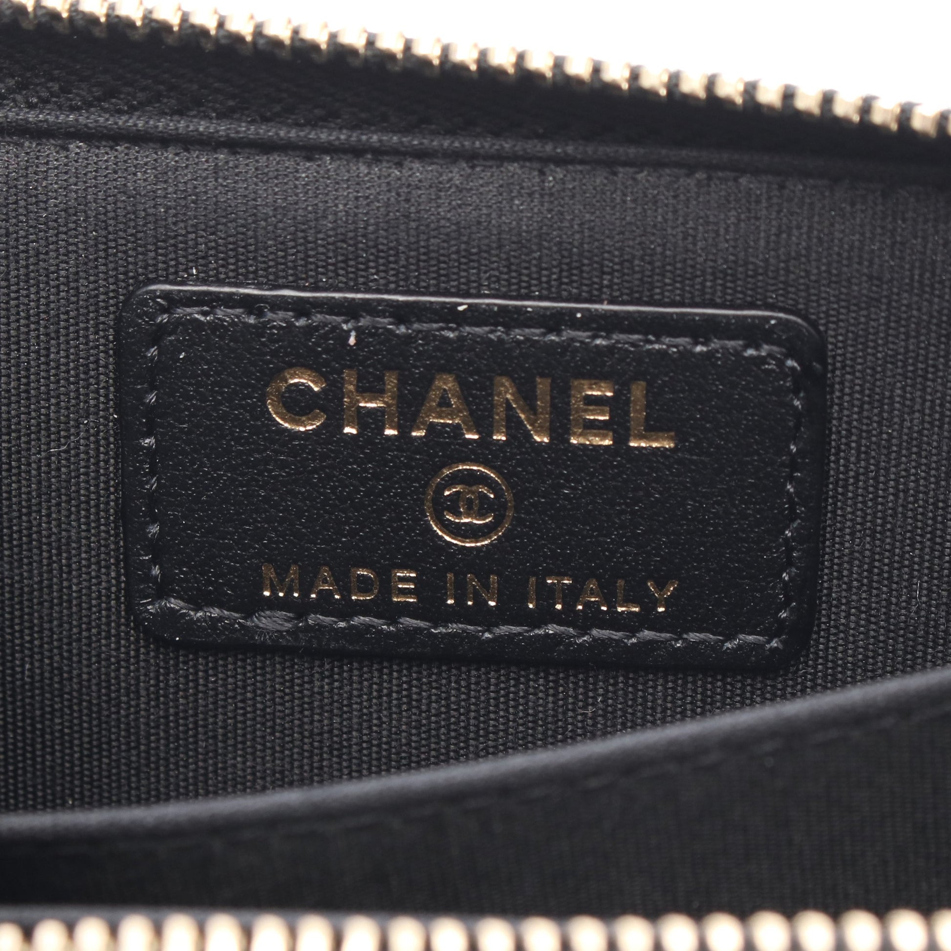 CCフィリグリー マトラッセ コインケース キャビアスキン ブラック ゴールド金具 シャネル 財布・小物 CHANEL