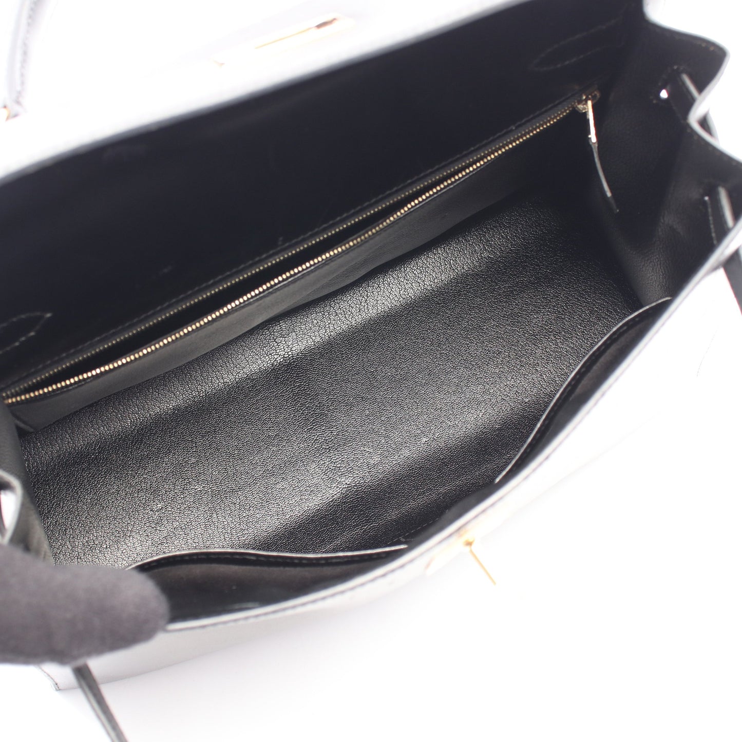 ケリー32 2WAY 外縫い ハンドバッグ ボックスカーフ ブラック ゴールド金具 □B刻印 エルメス バッグ HERMES