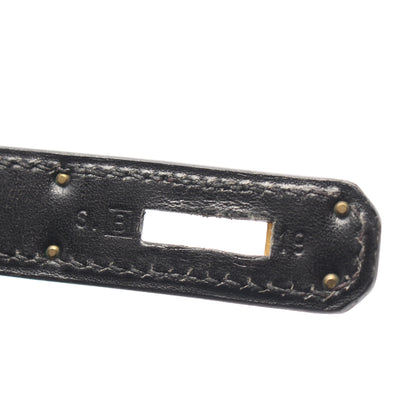 ケリー32 2WAY 外縫い ハンドバッグ ボックスカーフ ブラック ゴールド金具 □B刻印 エルメス バッグ HERMES