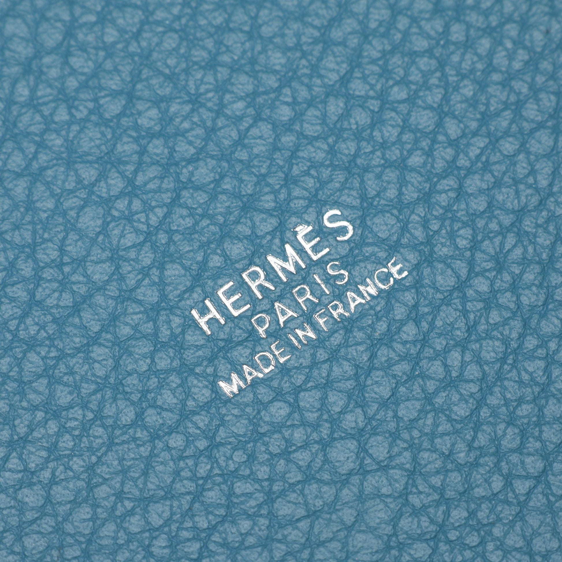 ピコタンPM ブルージーン ハンドバッグ トリヨンクレマンス ブルー シルバー金具 □H刻印 エルメス バッグ HERMES