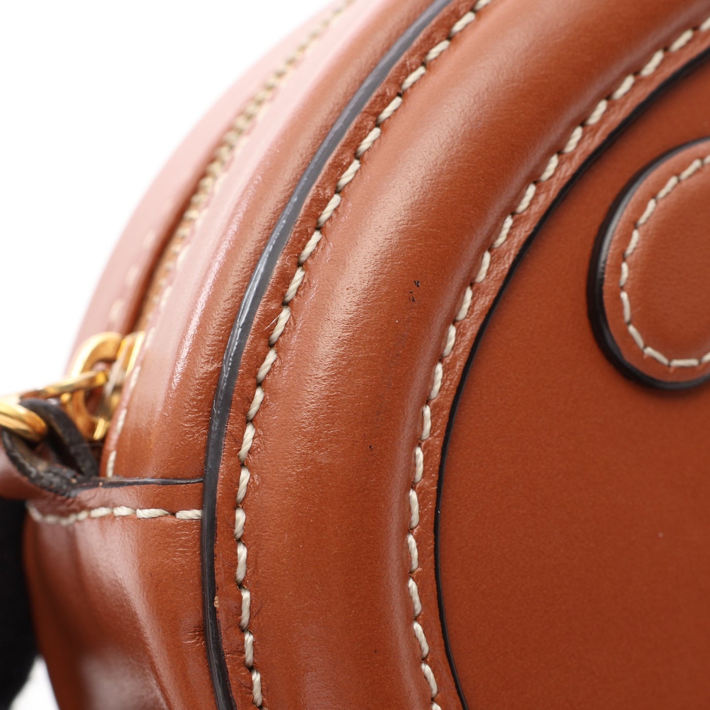 トリオンフ オバールパース キュイル ショルダーバッグ レザー ブラウン セリーヌ バッグ CELINE