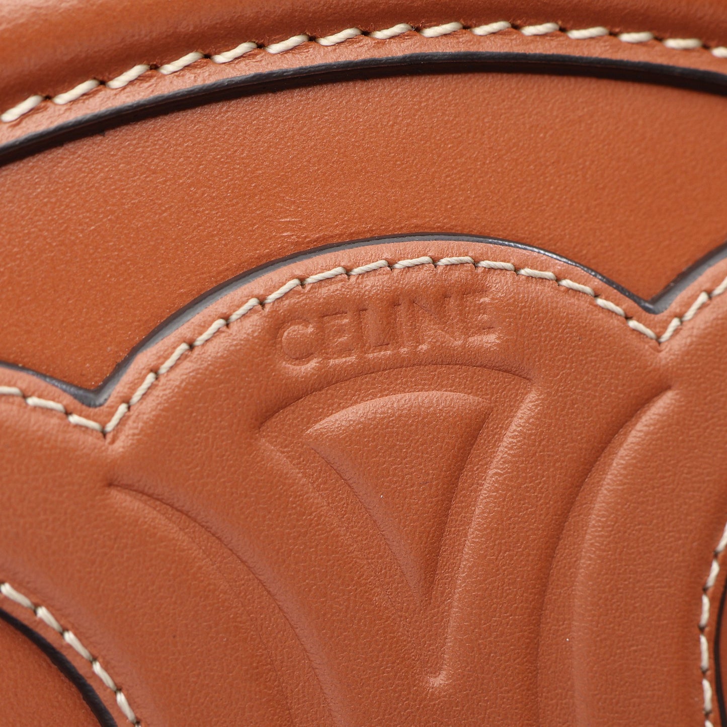 トリオンフ オバールパース キュイル ショルダーバッグ レザー ブラウン セリーヌ バッグ CELINE