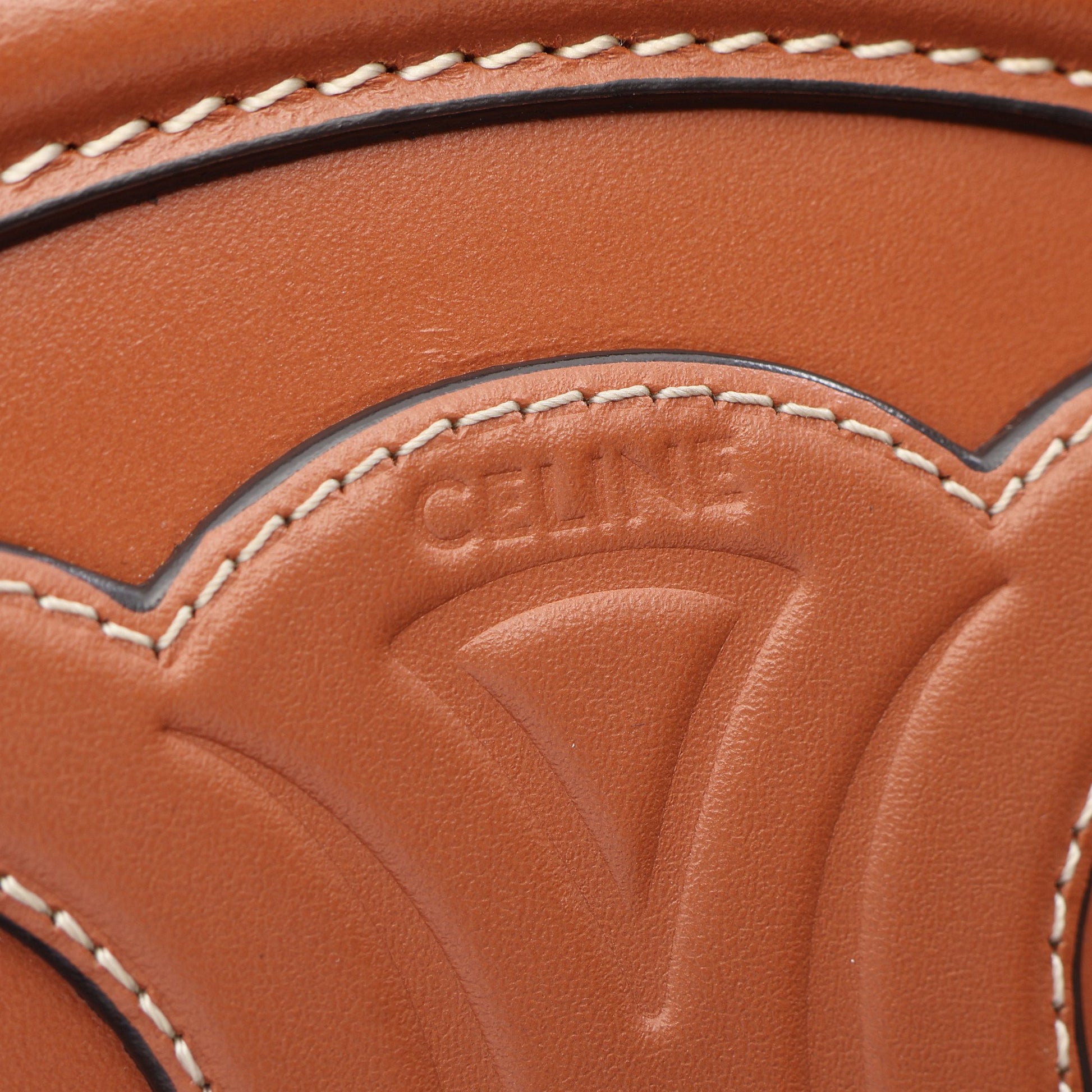 トリオンフ オバールパース キュイル ショルダーバッグ レザー ブラウン セリーヌ バッグ CELINE