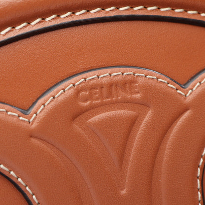 トリオンフ オバールパース キュイル ショルダーバッグ レザー ブラウン セリーヌ バッグ CELINE