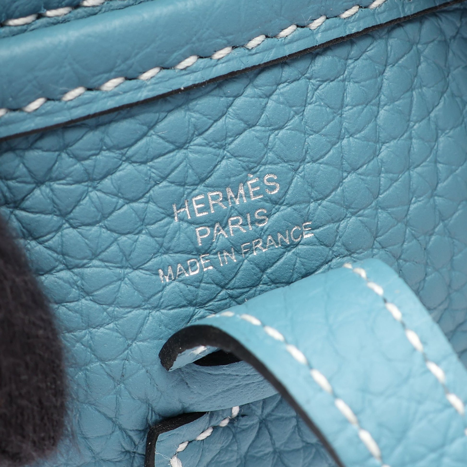 エヴリンTPM アマゾン ニューブルージーン ショルダーバッグ トリヨンクレマンス ブルー シルバー金具 G刻印 エルメス バッグ HERMES