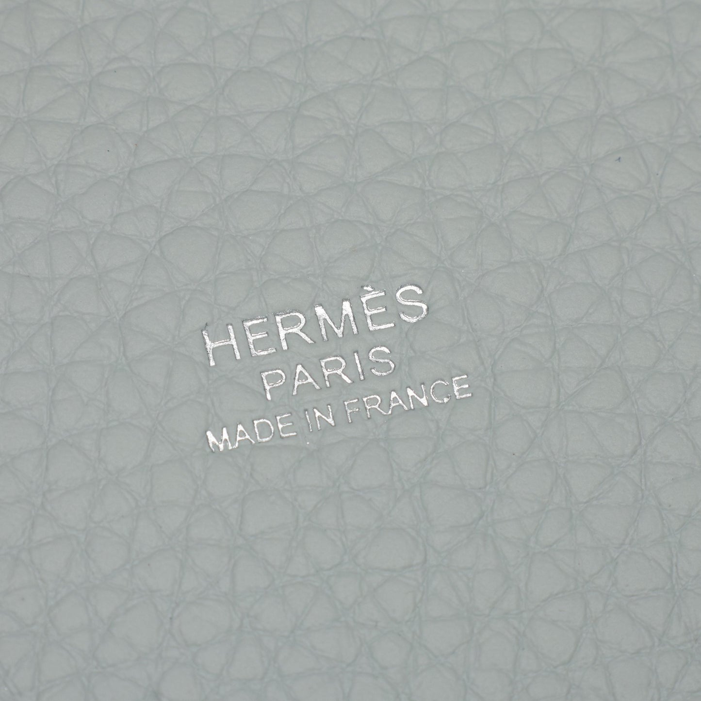 ピコタンロックPM ブルーペール ハンドバッグ トリヨンクレマンス ライトブルー シルバー金具 K刻印 エルメス バッグ HERMES