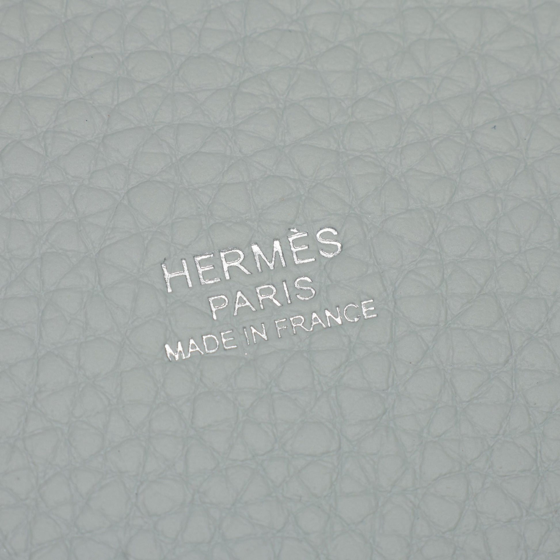 ピコタンロックPM ブルーペール ハンドバッグ トリヨンクレマンス ライトブルー シルバー金具 K刻印 エルメス バッグ HERMES