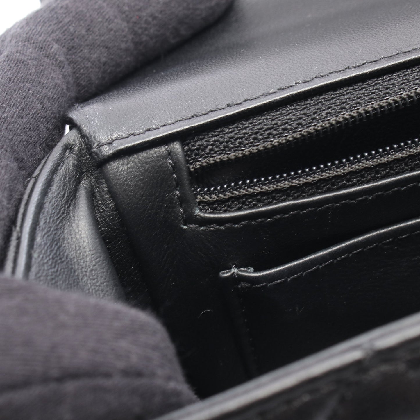 マトラッセ トップハンドル 2WAY チェーンショルダーバッグ ラムスキン ブラック ゴールド金具 シャネル バッグ CHANEL