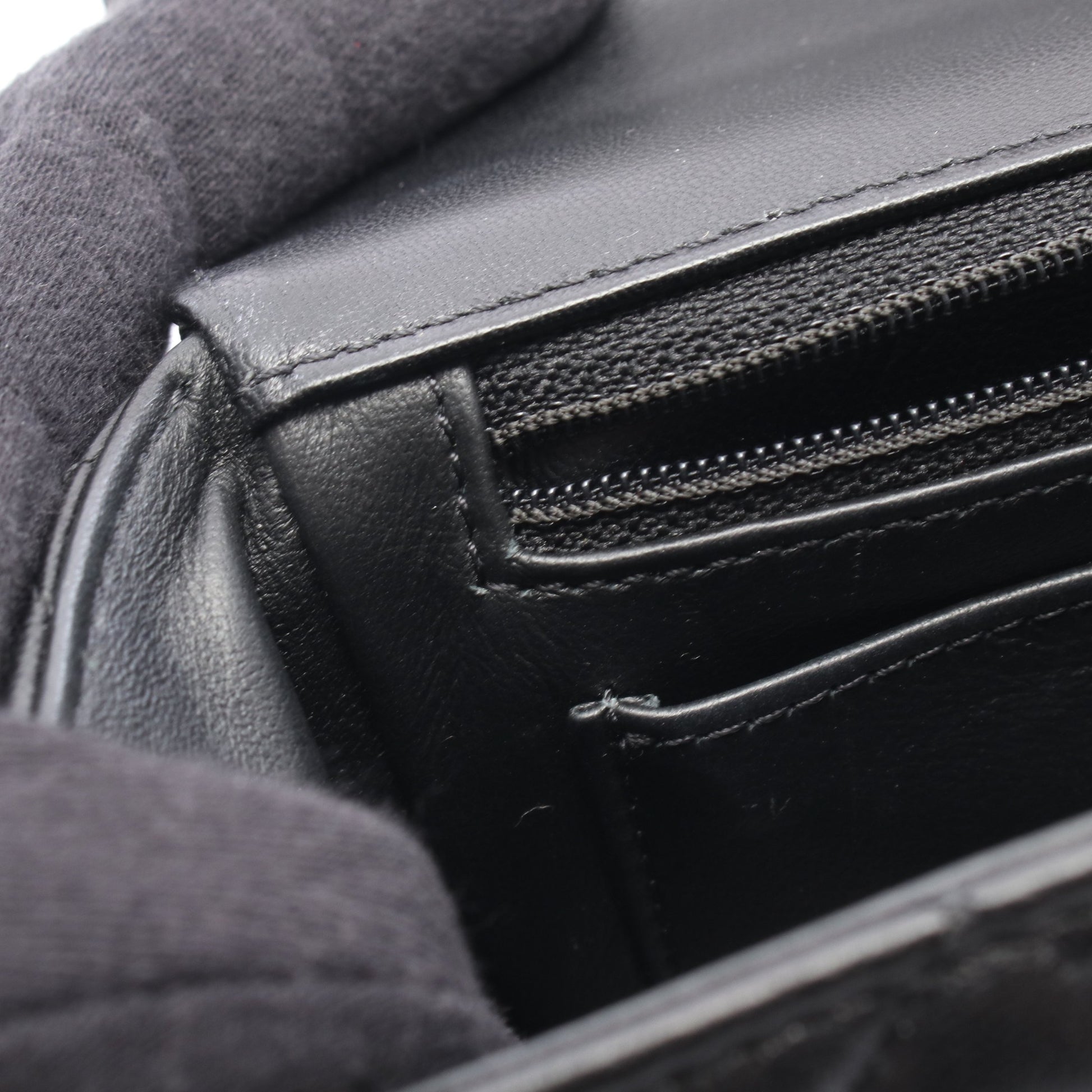 マトラッセ トップハンドル 2WAY チェーンショルダーバッグ ラムスキン ブラック ゴールド金具 シャネル バッグ CHANEL