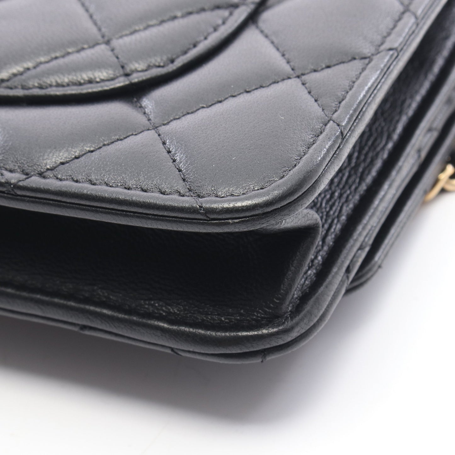 マトラッセ チェーンウォレット ラムスキン ブラック ゴールド金具 シャネル バッグ CHANEL