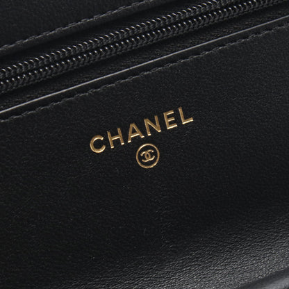 マトラッセ チェーンウォレット ラムスキン ブラック ゴールド金具 シャネル バッグ CHANEL
