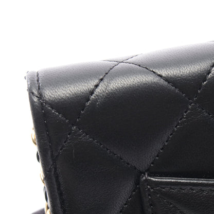 マトラッセ チェーンウォレット ラムスキン ブラック ゴールド金具 シャネル バッグ CHANEL