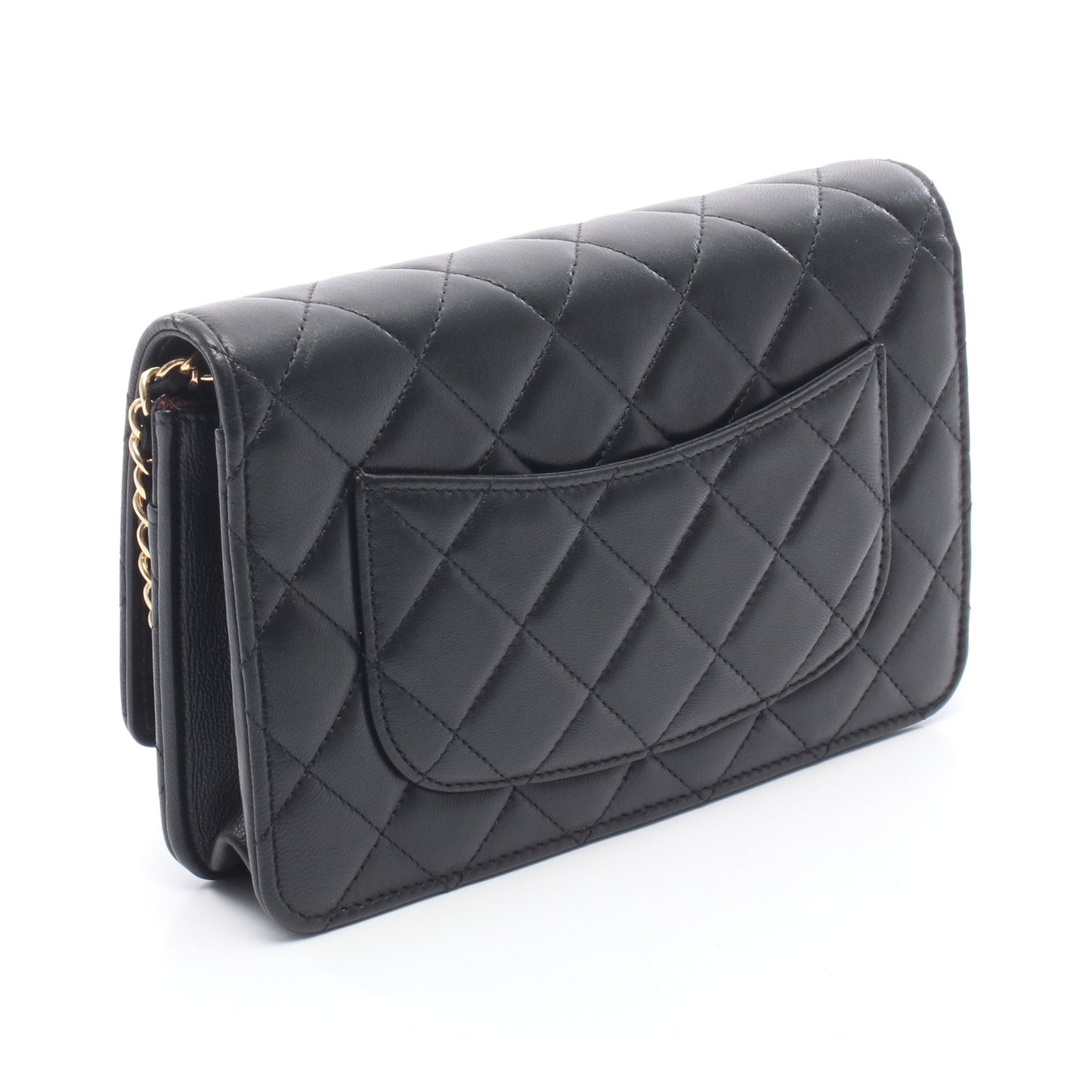 マトラッセ チェーンウォレット ラムスキン ブラック ゴールド金具 シャネル バッグ CHANEL