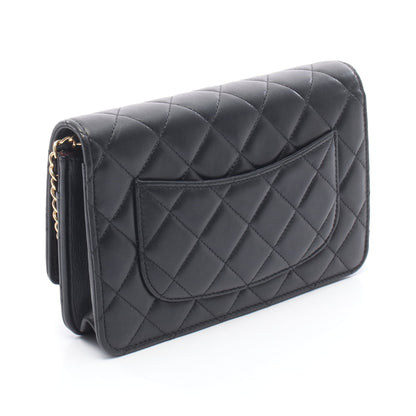 マトラッセ チェーンウォレット ラムスキン ブラック ゴールド金具 シャネル バッグ CHANEL