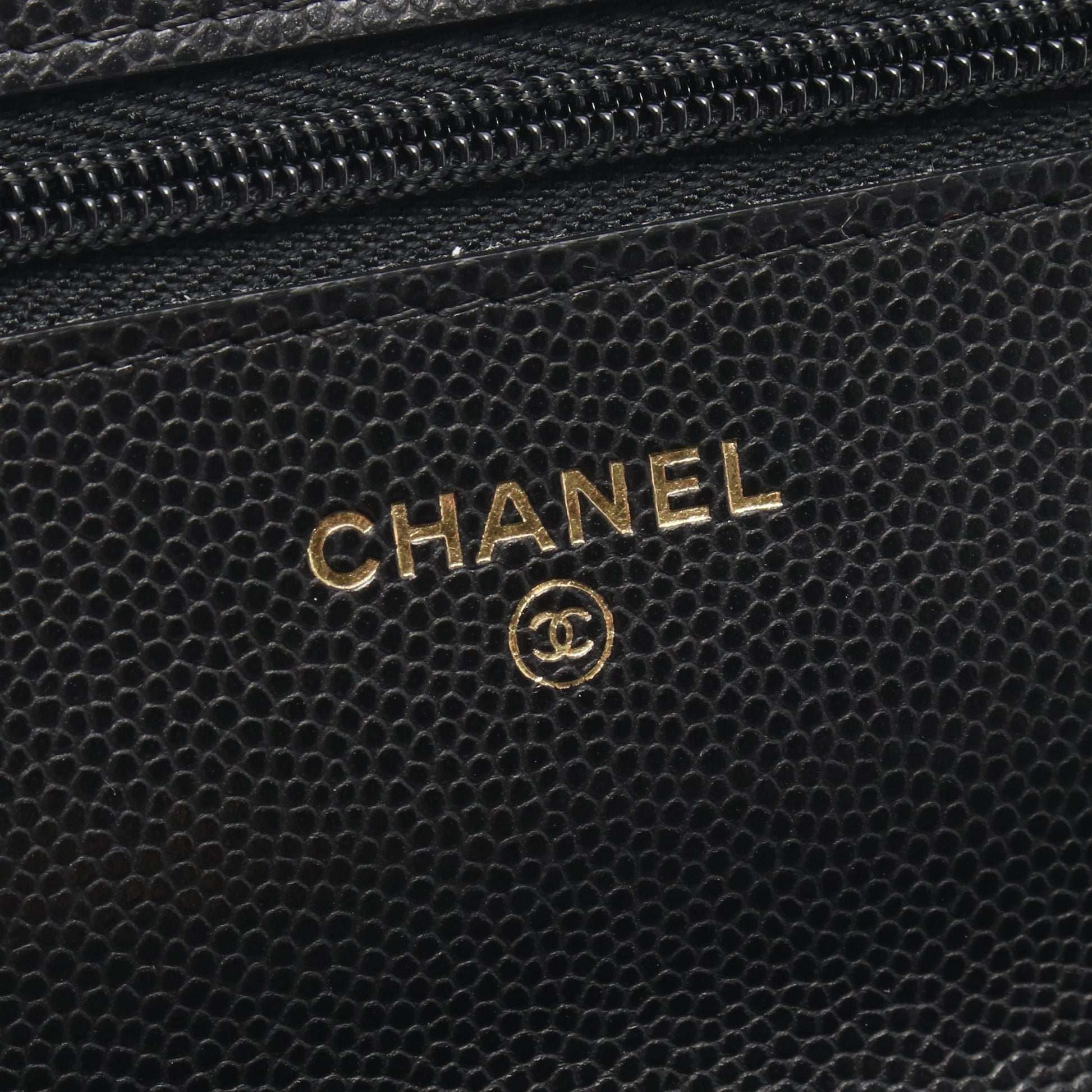 マトラッセ チェーンウォレット キャビアスキン ブラック ゴールド金具 シャネル バッグ CHANEL