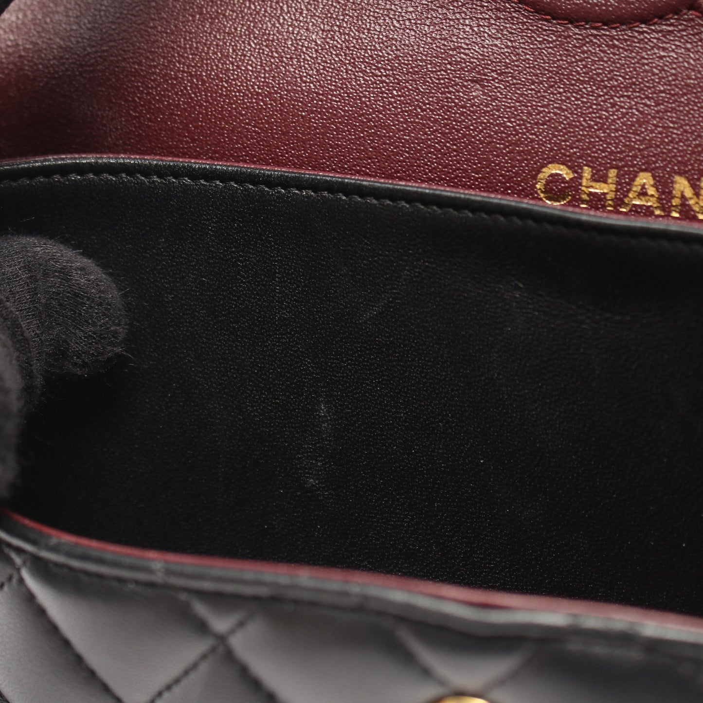 マトラッセ Wフラップ Wチェーンショルダーバッグ ラムスキン ブラック ゴールド金具 シャネル バッグ CHANEL