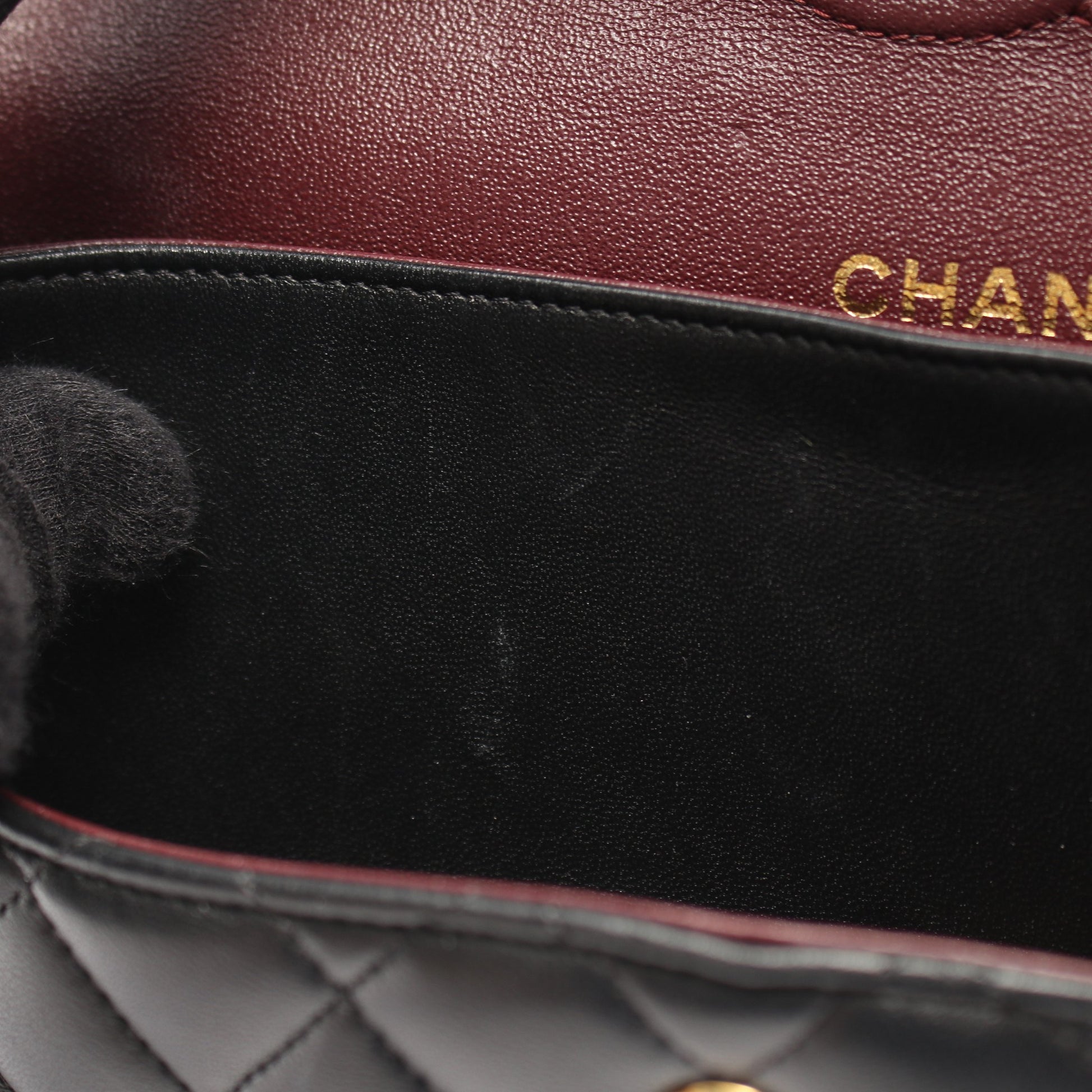 マトラッセ Wフラップ Wチェーンショルダーバッグ ラムスキン ブラック ゴールド金具 シャネル バッグ CHANEL