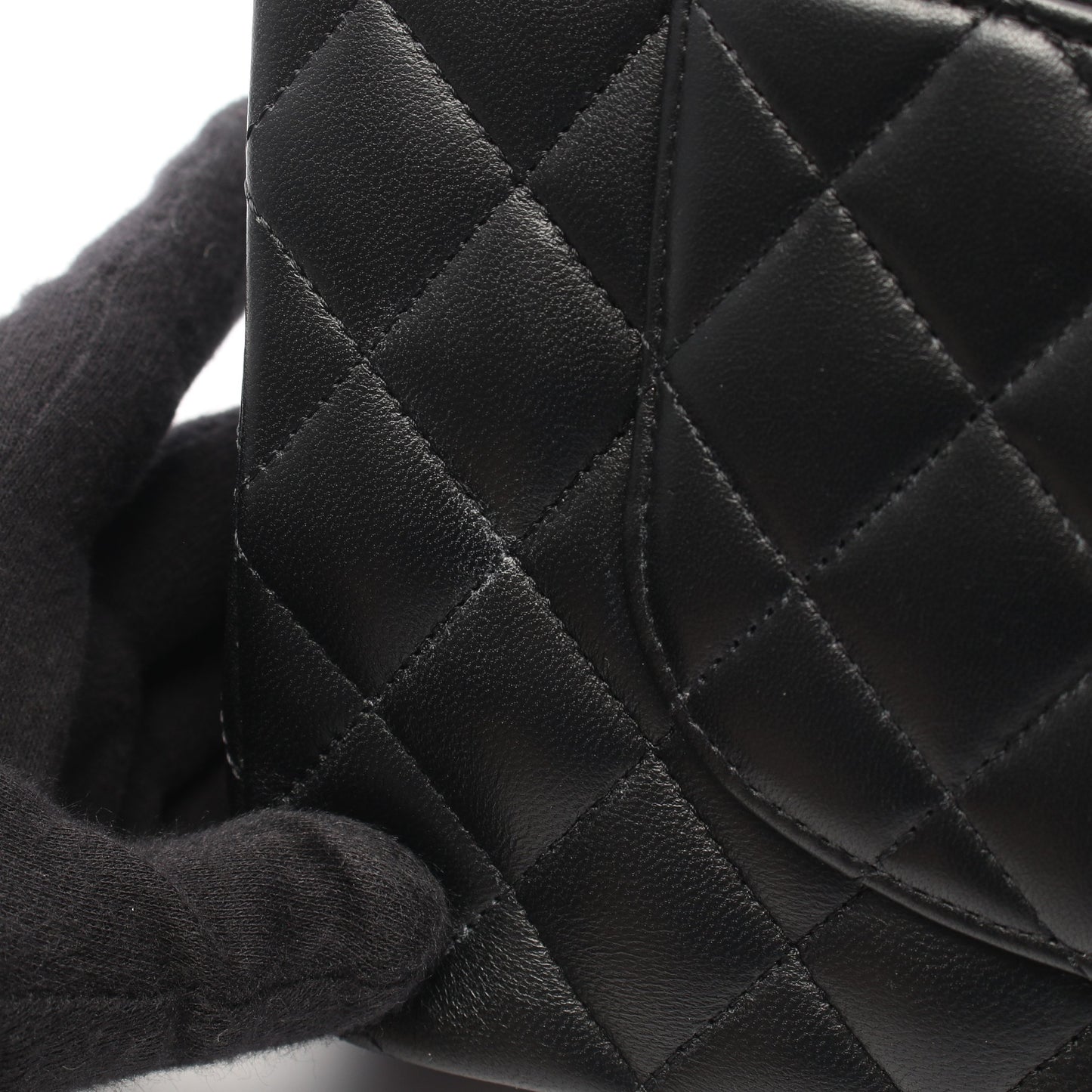 マトラッセ Wフラップ Wチェーンショルダーバッグ ラムスキン ブラック シルバー金具 シャネル バッグ CHANEL