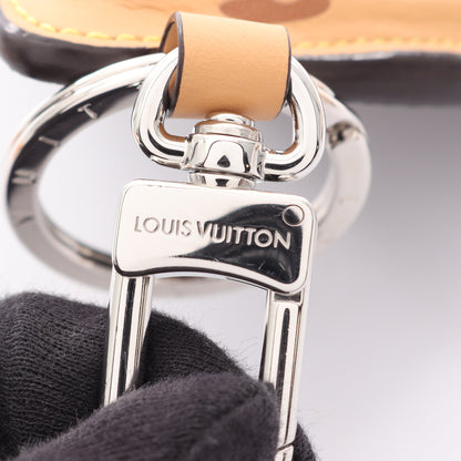 ピザ モノグラム バッグチャーム PVC レザー ライトブラウン マルチカラー ルイヴィトン 財布・小物 LOUIS VUITTON