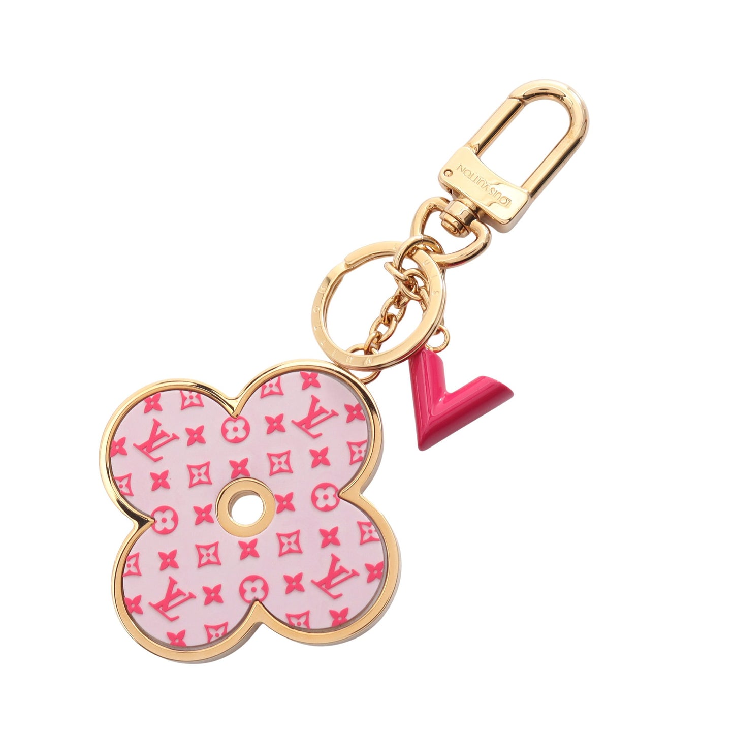 ポルトクレ モノグラム オールオーバー バッグチャーム GP ラバー ゴールド ピンク ルイヴィトン 財布・小物 LOUIS VUITTON