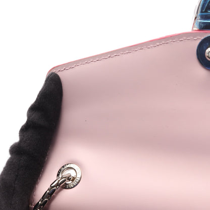 セルペンティ フォーエバー チェーンショルダーバッグ レザー ライトピンク シルバー ブルガリ バッグ BVLGARI