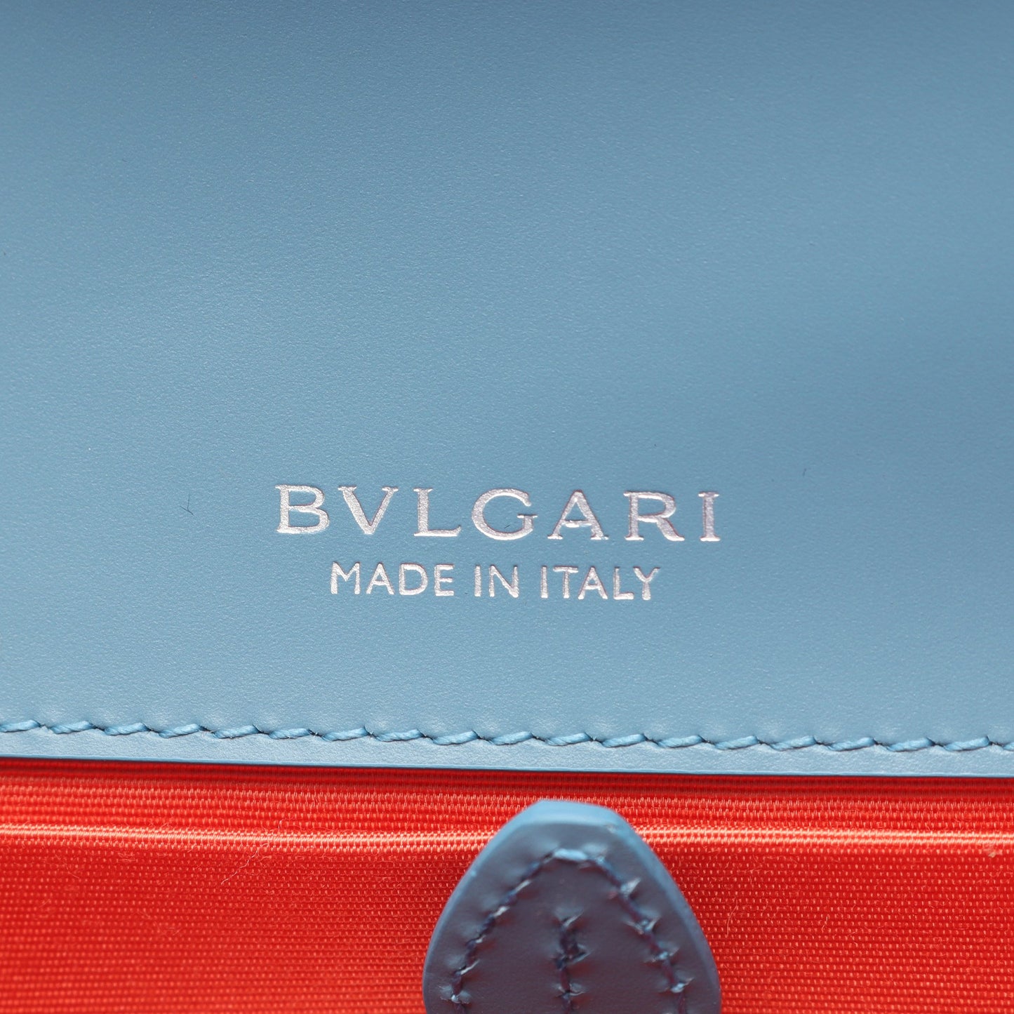 セルペンティ フォーエバー クロスボディ チェーンショルダーバッグ レザー ブルー ブルガリ バッグ BVLGARI
