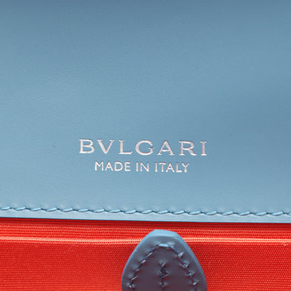 セルペンティ フォーエバー クロスボディ チェーンショルダーバッグ レザー ブルー ブルガリ バッグ BVLGARI