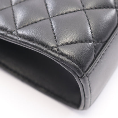 エンヴェロップ ミディアム チェーンショルダーバッグ レザー ブラック サンローランパリ バッグ SAINT LAURENT PARIS
