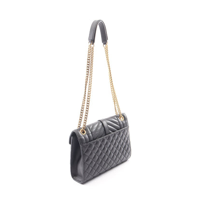 エンヴェロップ ミディアム チェーンショルダーバッグ レザー ブラック サンローランパリ バッグ SAINT LAURENT PARIS