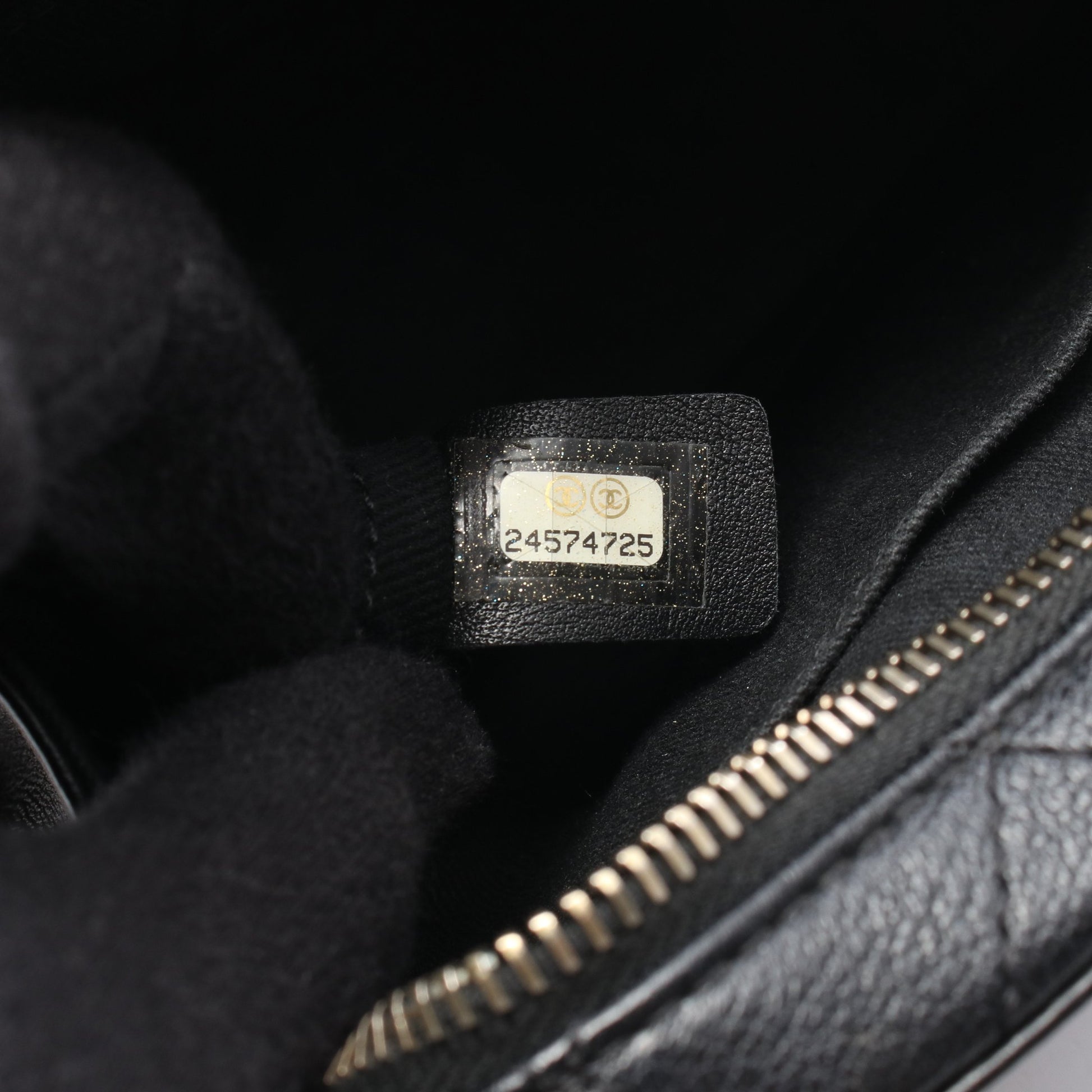 マトラッセ トップハンドル 2WAY チェーンショルダーバッグ レザー ブラック ゴールド金具 シャネル バッグ CHANEL