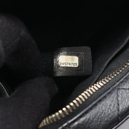 マトラッセ トップハンドル 2WAY チェーンショルダーバッグ レザー ブラック ゴールド金具 シャネル バッグ CHANEL