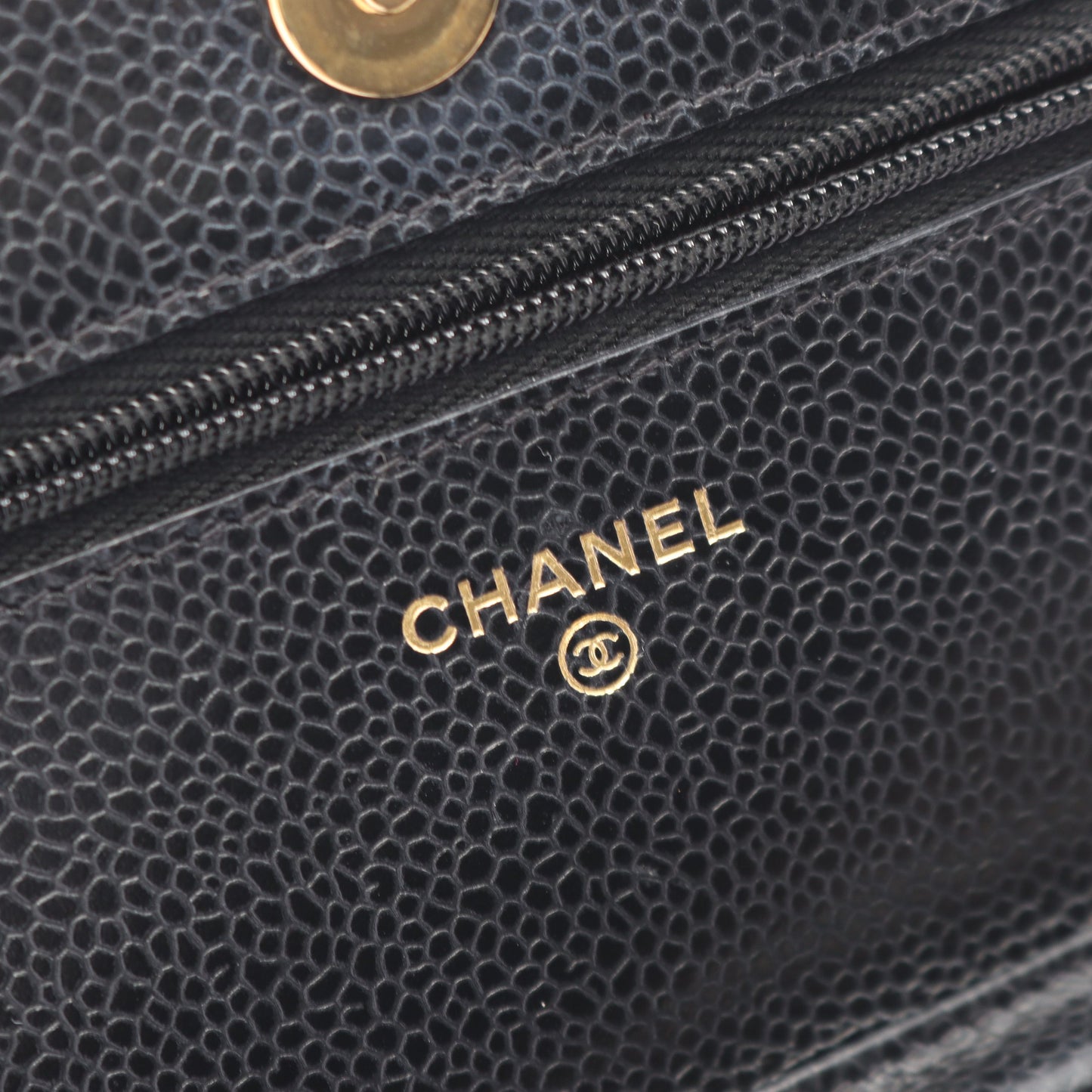 マトラッセ チェーンウォレット キャビアスキン ブラック ゴールド金具 シャネル バッグ CHANEL