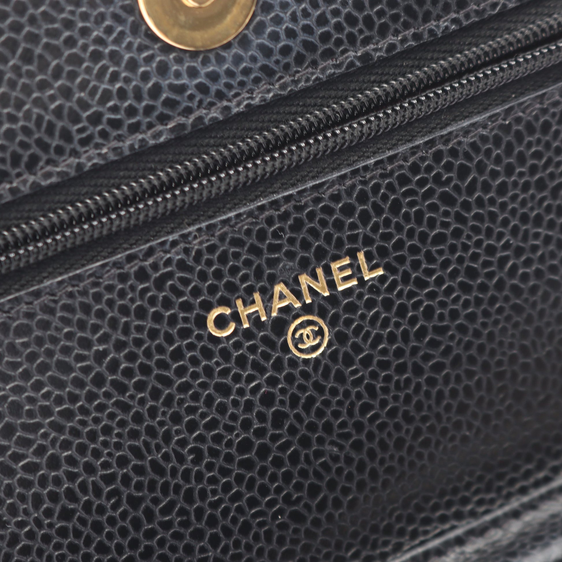 マトラッセ チェーンウォレット キャビアスキン ブラック ゴールド金具 シャネル バッグ CHANEL