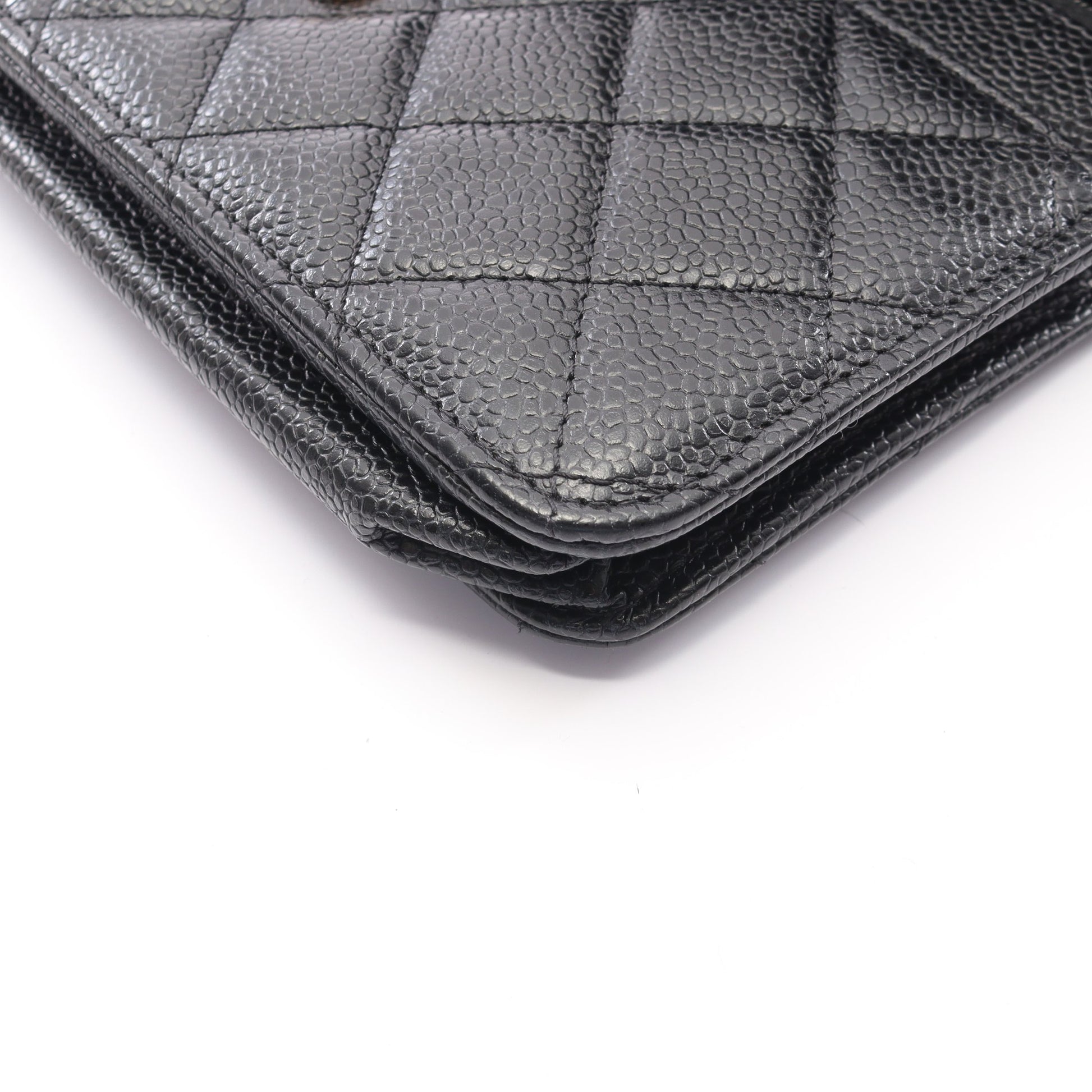 マトラッセ チェーンウォレット キャビアスキン ブラック ゴールド金具 シャネル バッグ CHANEL