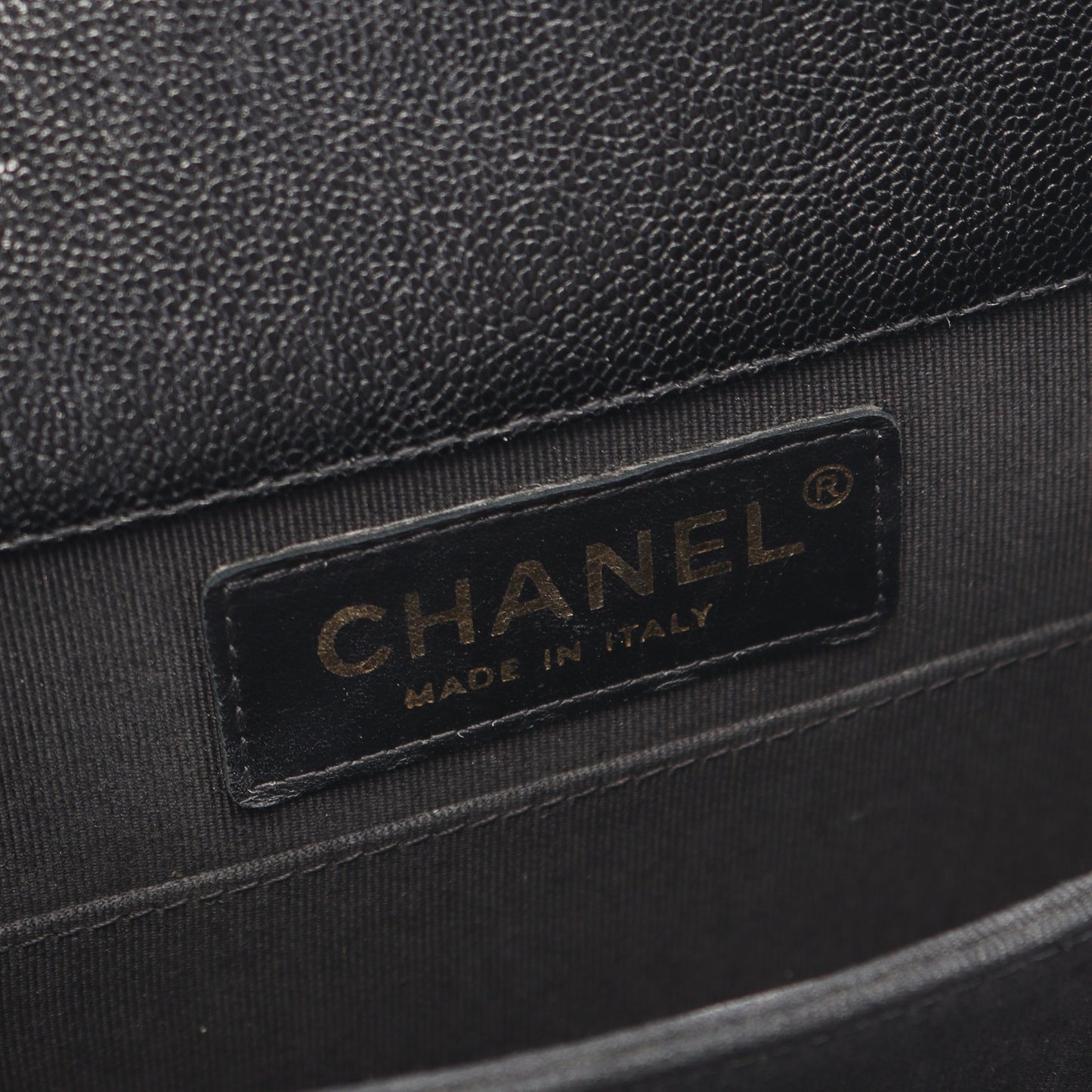 ボーイシャネル マトラッセ チェーンショルダーバッグ キャビアスキン ブラック ゴールド金具 シャネル バッグ CHANEL