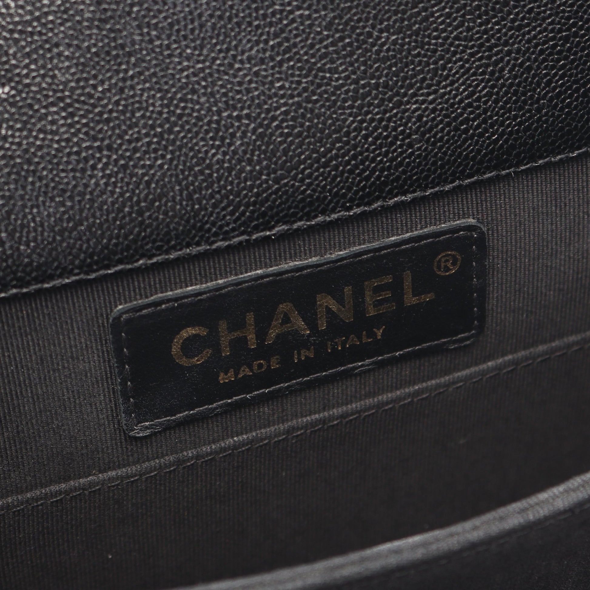 ボーイシャネル マトラッセ チェーンショルダーバッグ キャビアスキン ブラック ゴールド金具 シャネル バッグ CHANEL