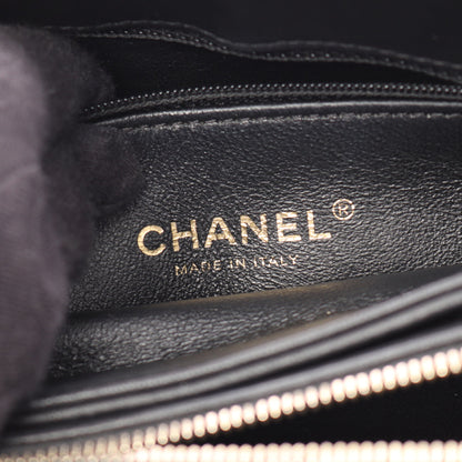 Vステッチ チェーンショルダーバッグ レザー ブラック ゴールド金具 シャネル バッグ CHANEL