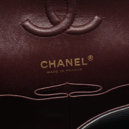 マトラッセ Wフラップ Wチェーンショルダーバッグ キャビアスキン ブラック ゴールド金具 シャネル バッグ CHANEL