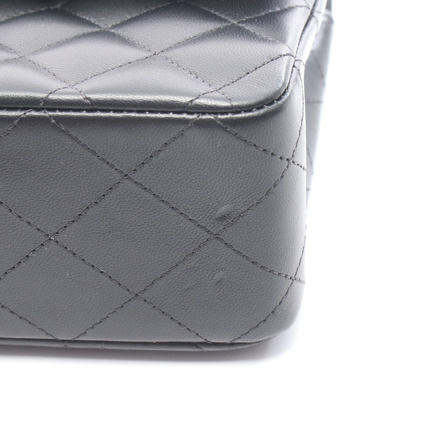 マトラッセ Wフラップ Wチェーンショルダーバッグ ラムスキン ブラック ゴールド金具 シャネル バッグ CHANEL