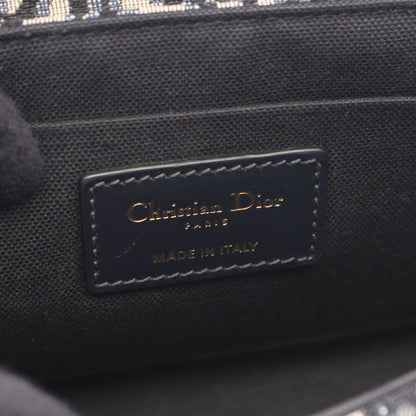 30 MONTAIGNE モンテーニュ ボックス オブリーク ショルダーバッグ キャンバス レザー ネイビー クリスチャンディオール バッグ Christian Dior