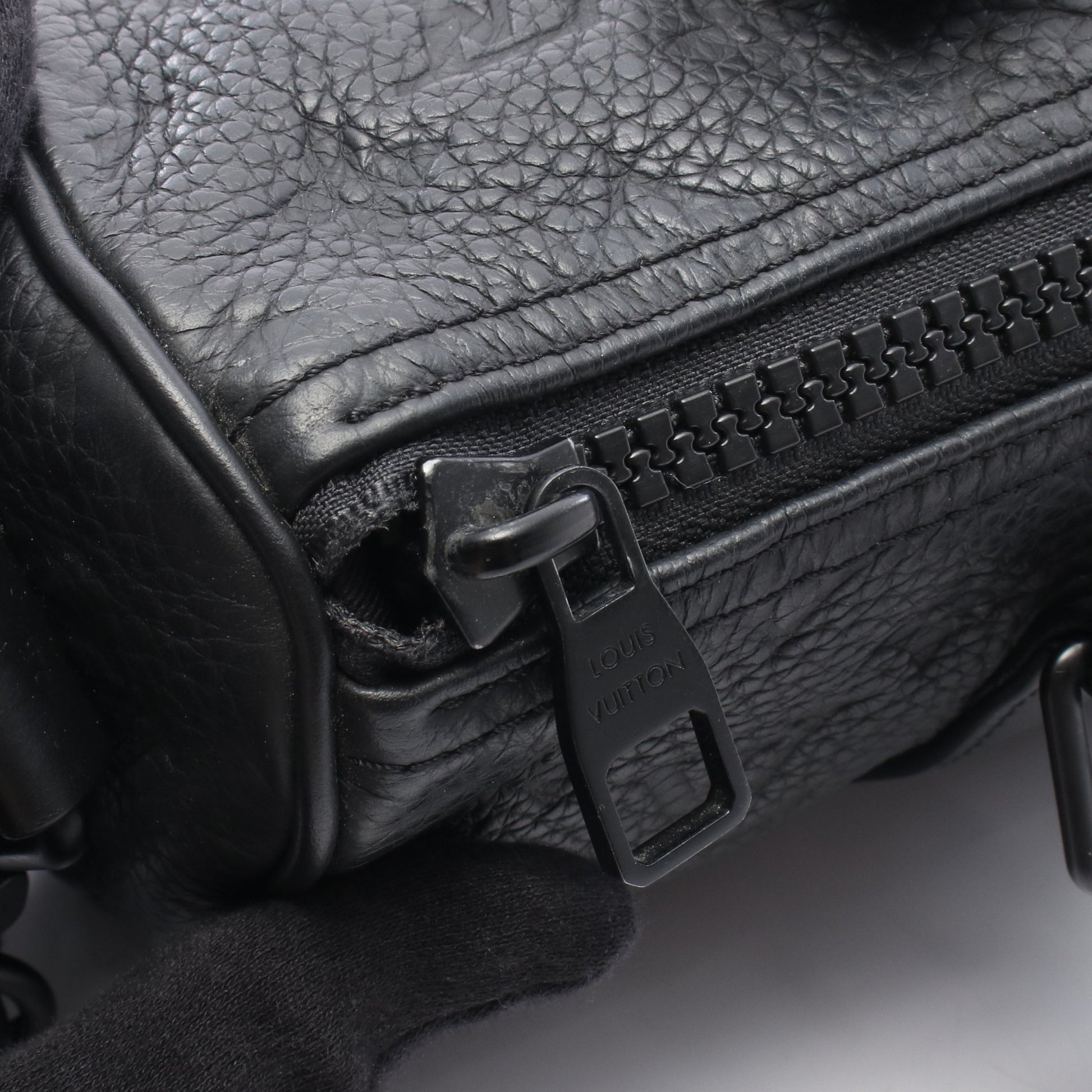 キーポル バンドリエール25 トリヨンモノグラム ノワール 2WAY ハンドバッグ レザー ブラック ルイヴィトン バッグ LOUIS VUITTON