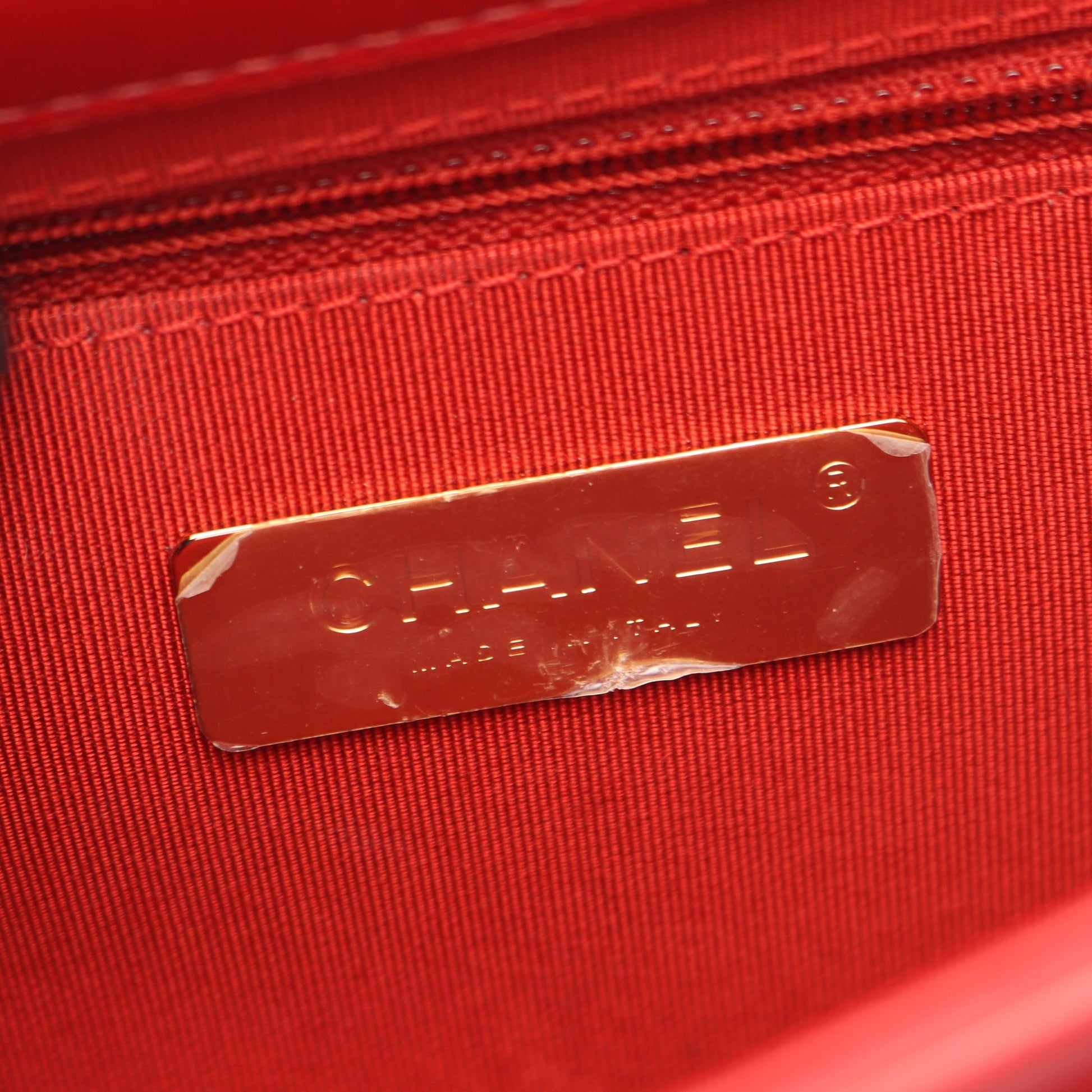 マトラッセ 2WAY チェーンショルダーバッグ レザー キャビアスキン レッド ゴールド金具 シャネル バッグ CHANEL