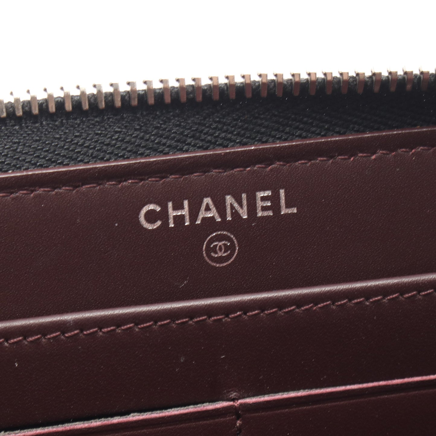 クラシック ロング ジップ ウォレット マトラッセ ラウンドファスナー長財布 キャビアスキン ブラック シルバー金具 シャネル 財布・小物 CHANEL