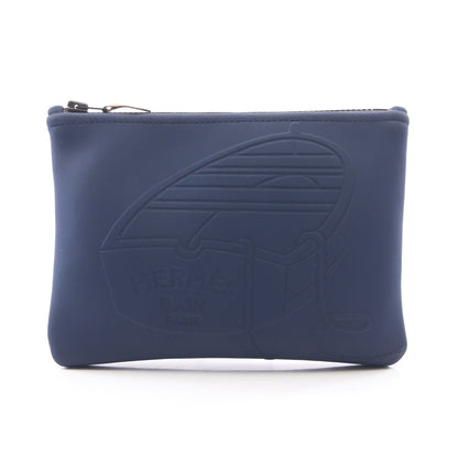 ネオバン タラサPM マリン ポーチ ネオプレン ネイビー ブラック金具 エルメス 財布・小物 HERMES