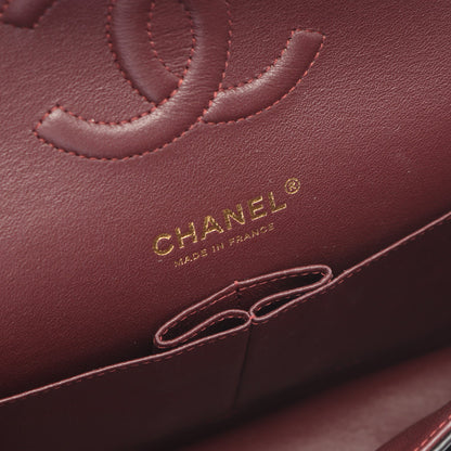 マトラッセ Wフラップ Wチェーンショルダーバッグ ラムスキン ブラック ゴールド金具 シャネル バッグ CHANEL