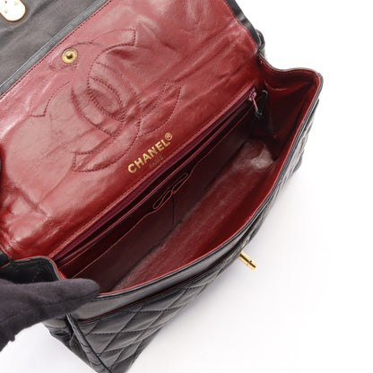 マトラッセ パリ限定 Wチェーンショルダーバッグ ラムスキン ブラック ゴールド金具 シャネル バッグ CHANEL