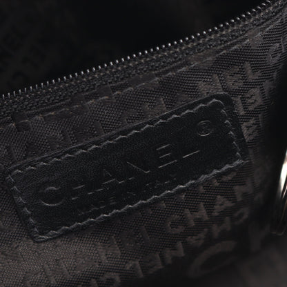 チョコバー ショルダーバッグ キャビアスキン ブラック シルバー金具 シャネル バッグ CHANEL